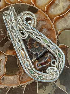 Ammonite & Fire Agate