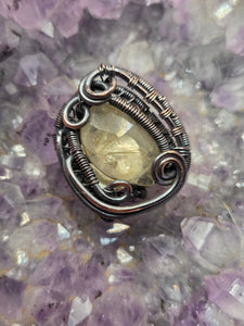 Rutilated Quartz pin