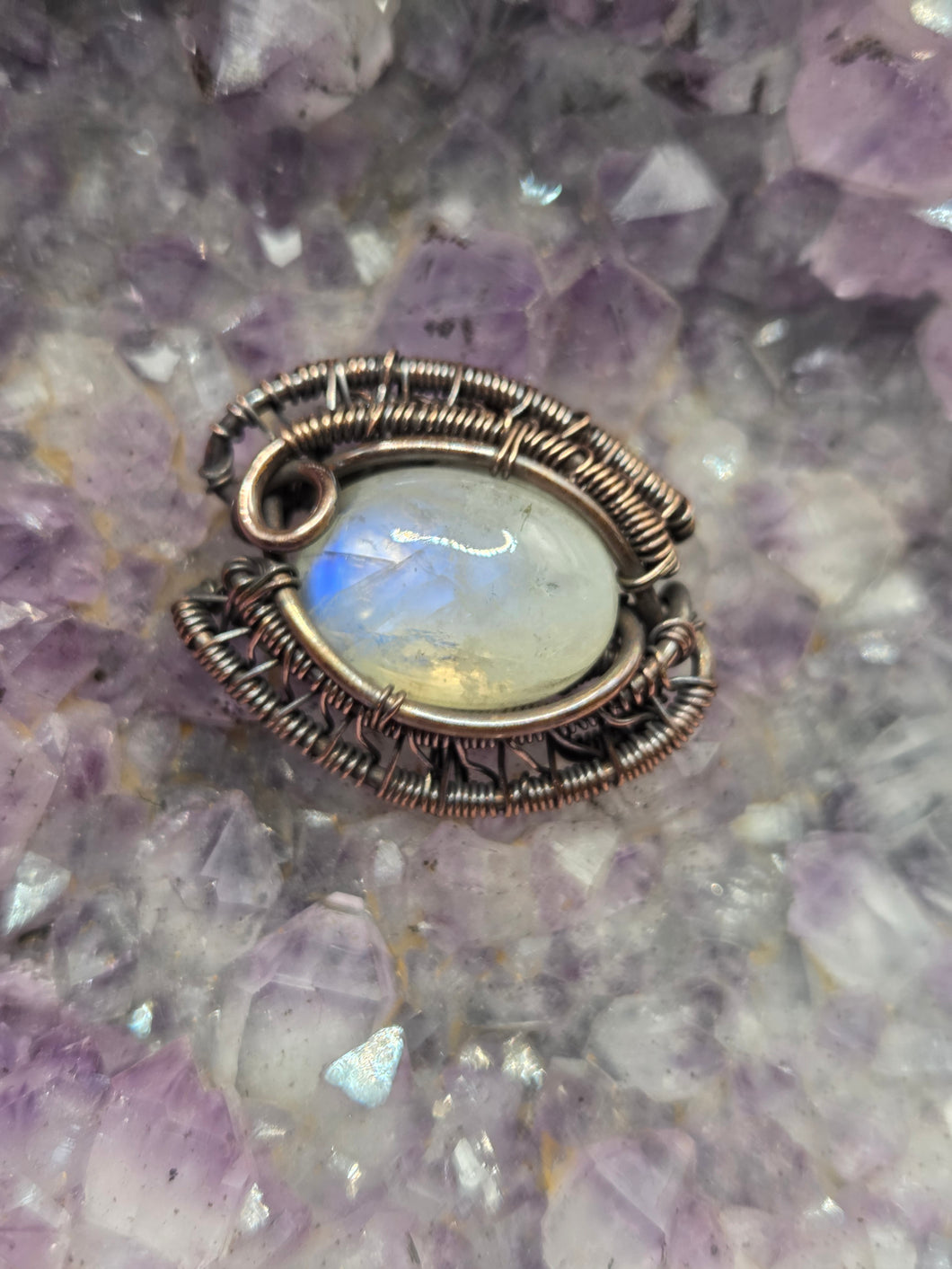 Moonstone pin
