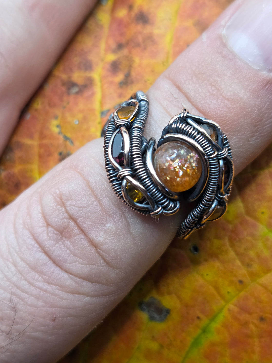 Sunstone ring