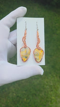 Load and play video in Gallery viewer, Bumblebee Jasper earrings
