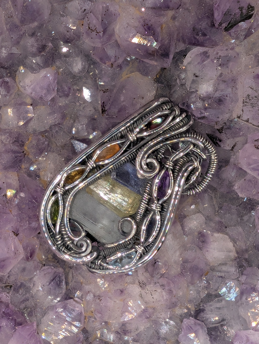 Tanzanite, Apatite, & Aquamarine