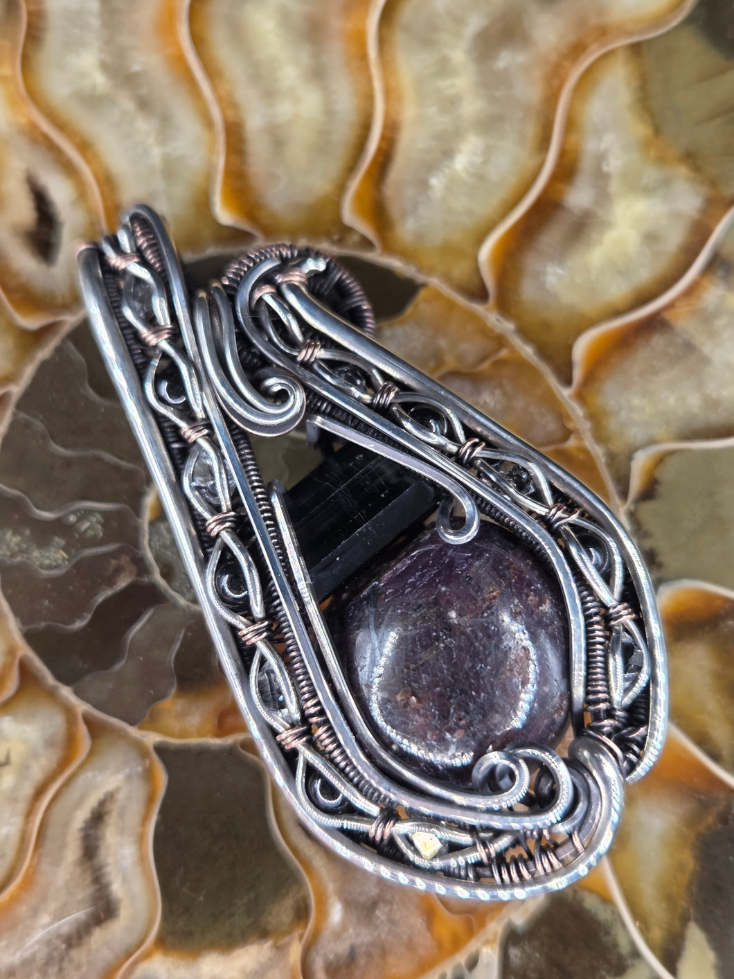 Ruby and Black Tourmaline