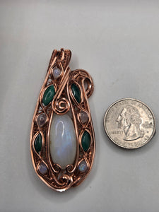Moonstone and Green Onxy