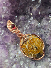 Load image into Gallery viewer, Ammonite and Garnet
