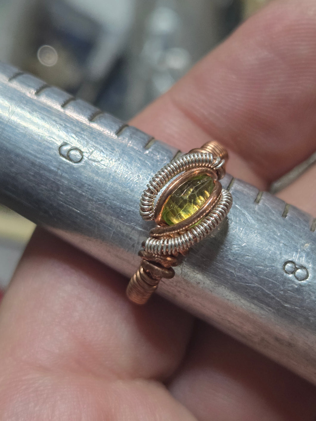 Peridot ring sz.7