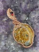 Load image into Gallery viewer, Ammonite and Garnet
