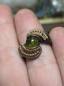 Green Tourmaline ring sz.8