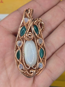 Moonstone and Green Onxy