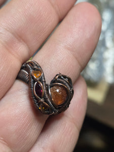 Sunstone ring sz.7.5