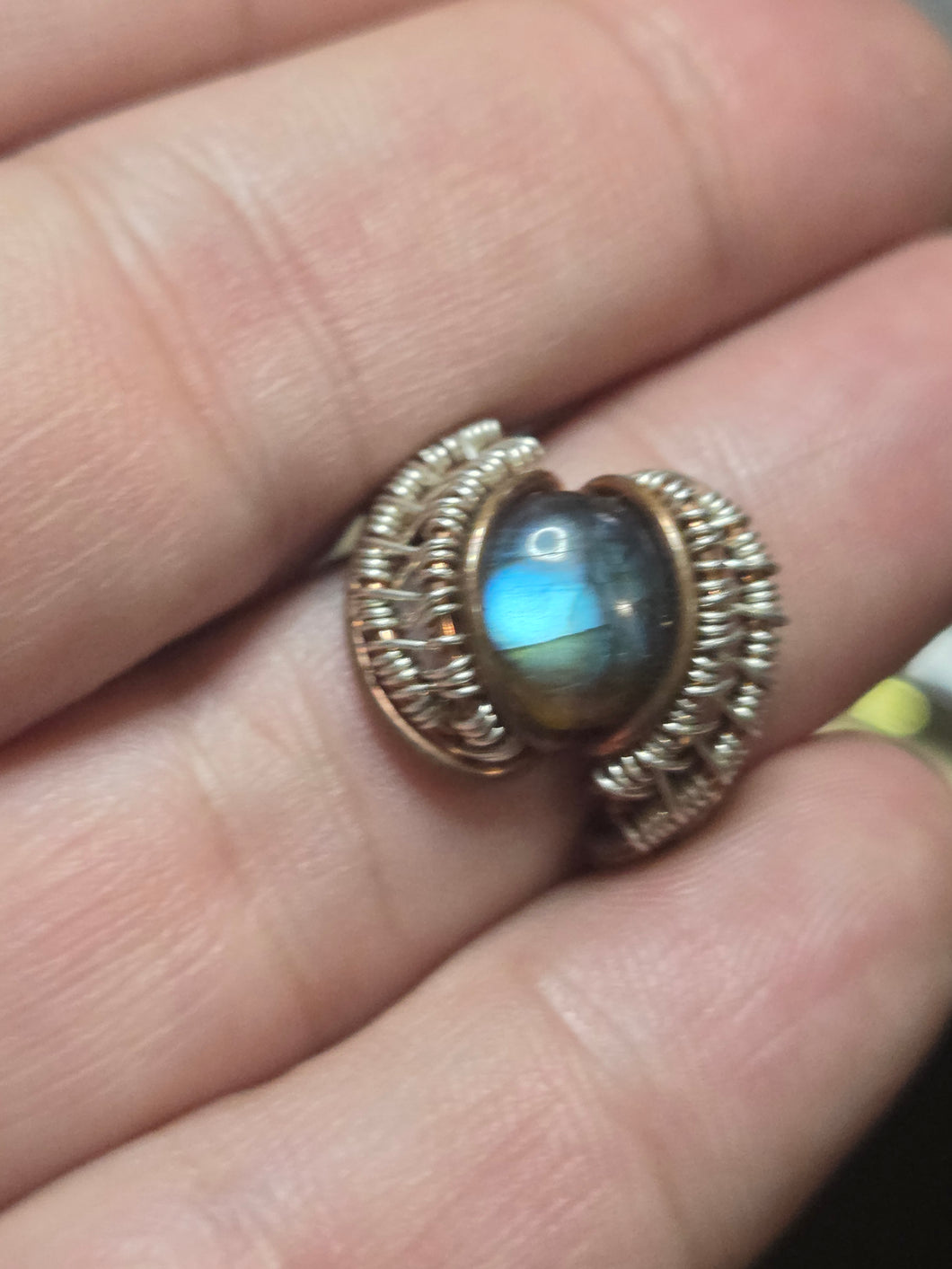 Labradorite ring sz.7