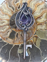 Load image into Gallery viewer, Amethyst key
