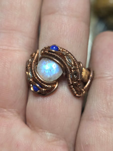 Moonstone ring sz.8