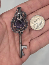 Load image into Gallery viewer, Amethyst key
