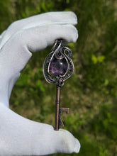 Load image into Gallery viewer, Amethyst key

