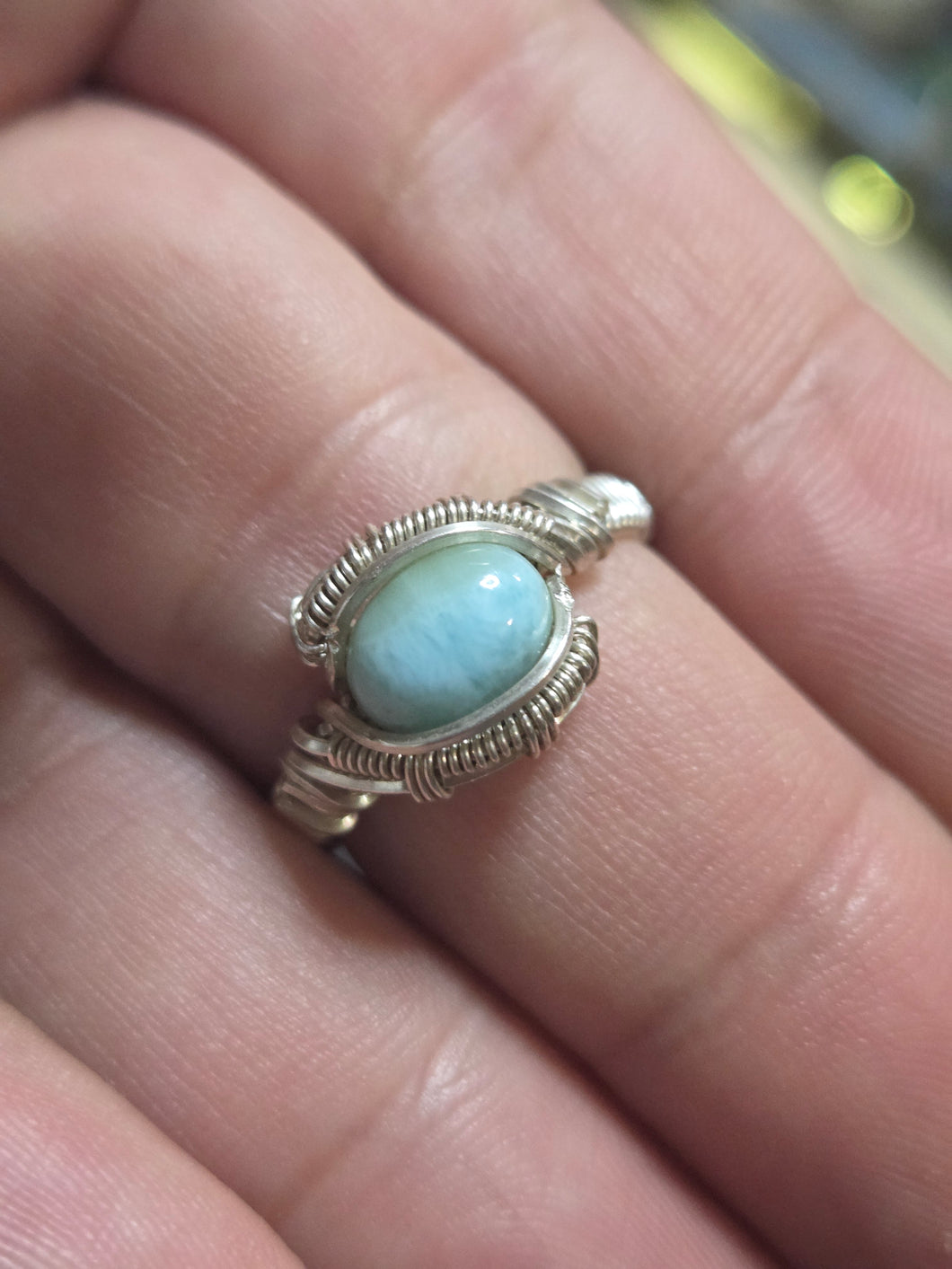 Larimar ring