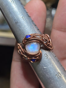 Moonstone ring sz.8