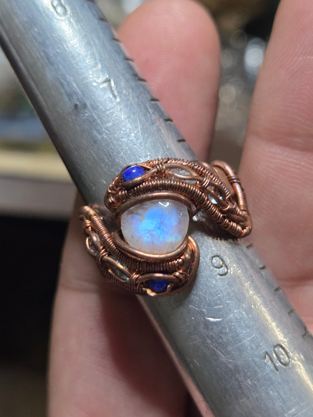 Moonstone ring sz.8